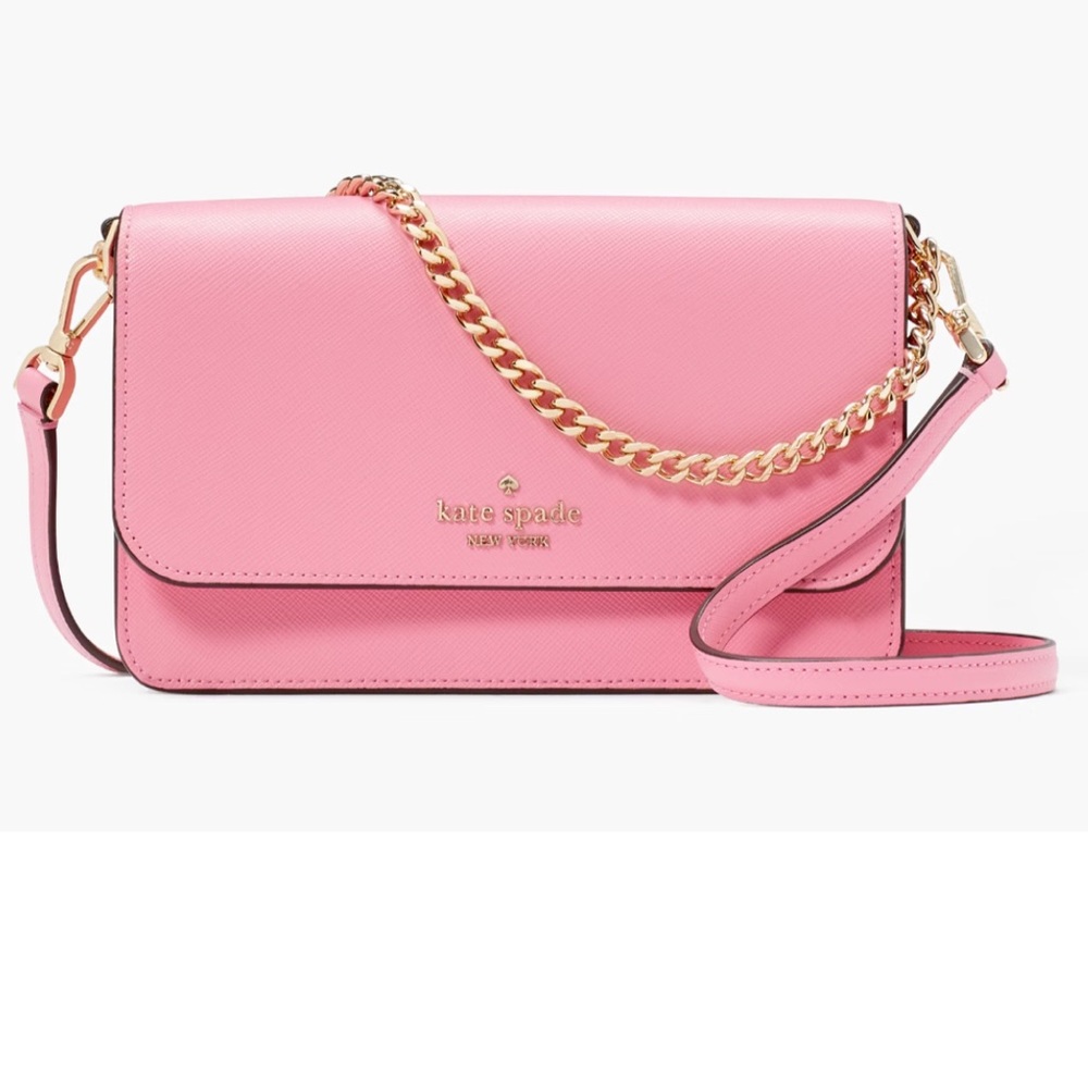 Kate Spade Madison Small Flap Crossbody Saffiano Leather Blossom Pink